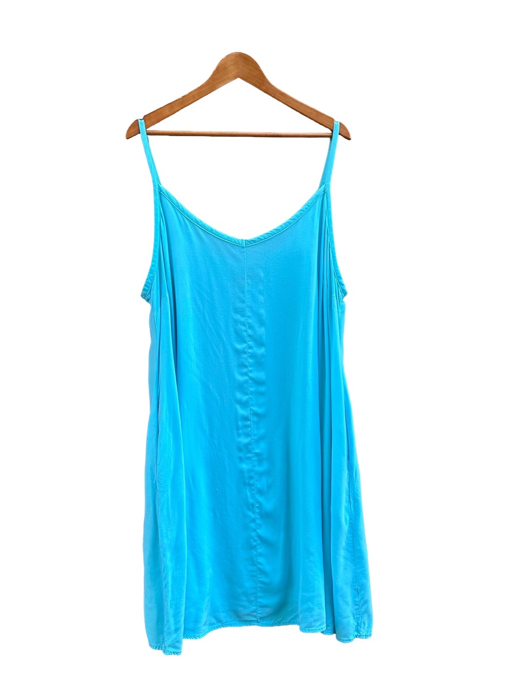 Torrid Mini Tank Dress Sundress Coverup Light Blue Pool Turquoise Size 4 4X 26
